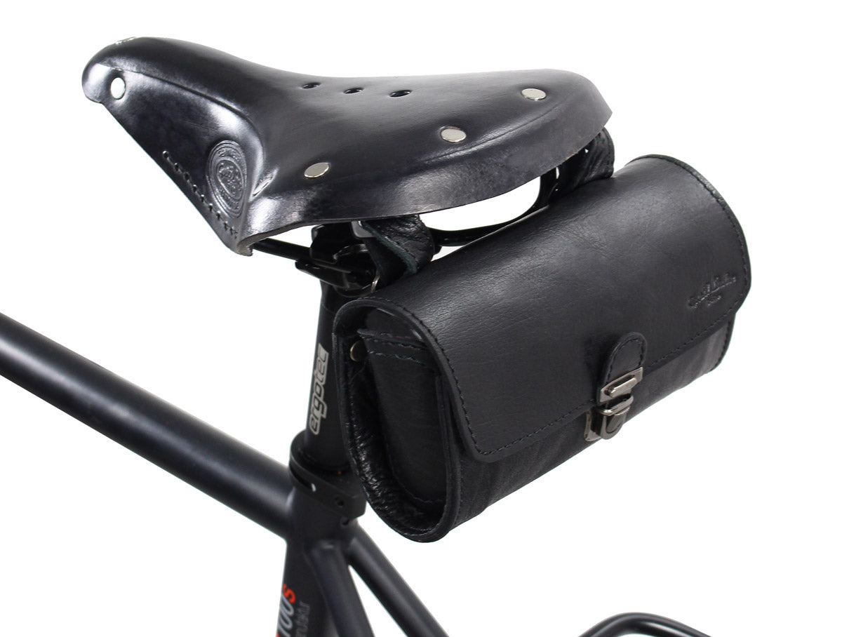 Sacoche De Selle Bleu Pour Vélo Hollandais Vintage