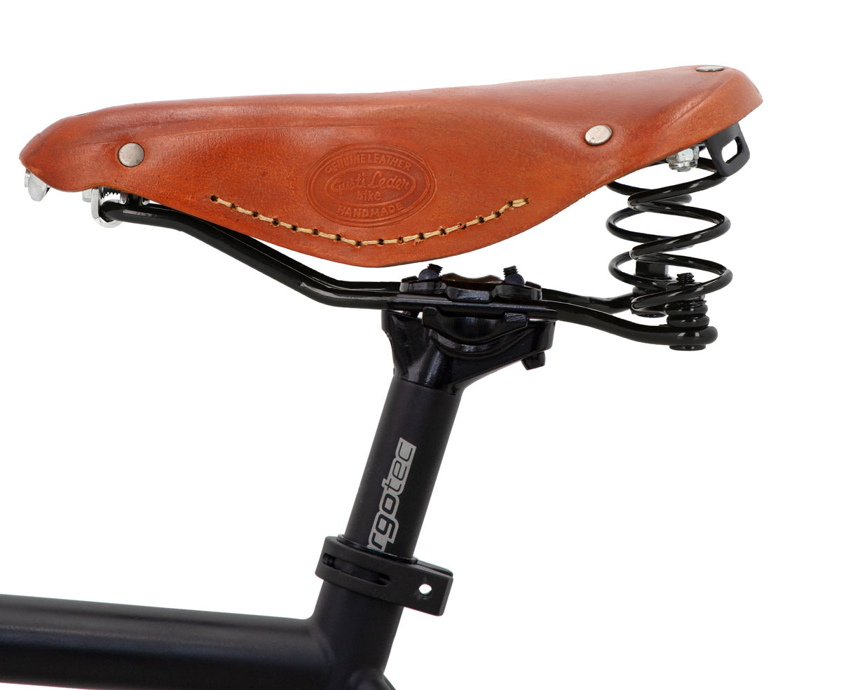 Selle de vélo Lepper Primus 214 - Cuir - Femme - Marron Selle de vélo Lepper Primus 214 - Cuir - Femme - Marron
