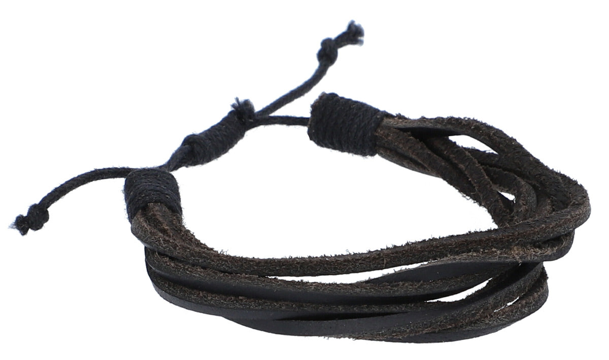 Armband Läderarmband Läderaccessoar Smycke i svart Läder